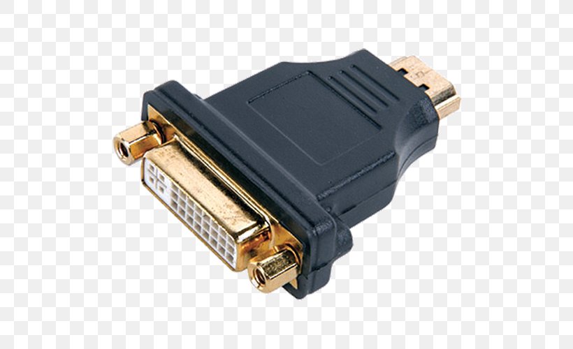 Adapter HDMI Serial Cable Electrical Connector Digital Visual Interface, PNG, 500x500px, Adapter, Cable, Digital Visual Interface, Dvi Cable, Electrical Cable Download Free