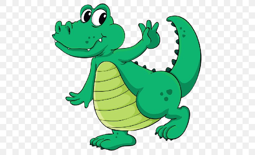 Crocodile Cartoon Royalty-free, PNG, 500x500px, Crocodile, Amphibian, Animal Figure, Art, Artwork Download Free