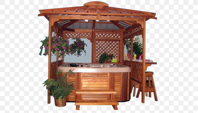 Gazebo Hot Tub Table Bathtub Pergola, PNG, 550x471px, Gazebo, Backyard, Bar Stool, Bathtub, Deck Download Free