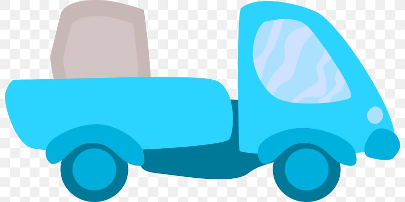 Pickup Truck Vehicle 2018-01-06 Clip Art, PNG, 800x410px, Pickup Truck, Aqua, Blue, Cartoon, Electric Blue Download Free