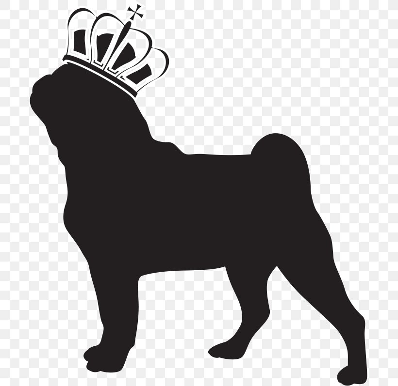 Pug Dog Breed Non-sporting Group Toy Dog Clip Art, PNG, 702x797px, Pug, Black, Black And White, Breed, Breed Group Dog Download Free