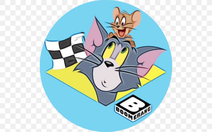 Tom And Jerry Png 512x512px Watercolor Boomerang