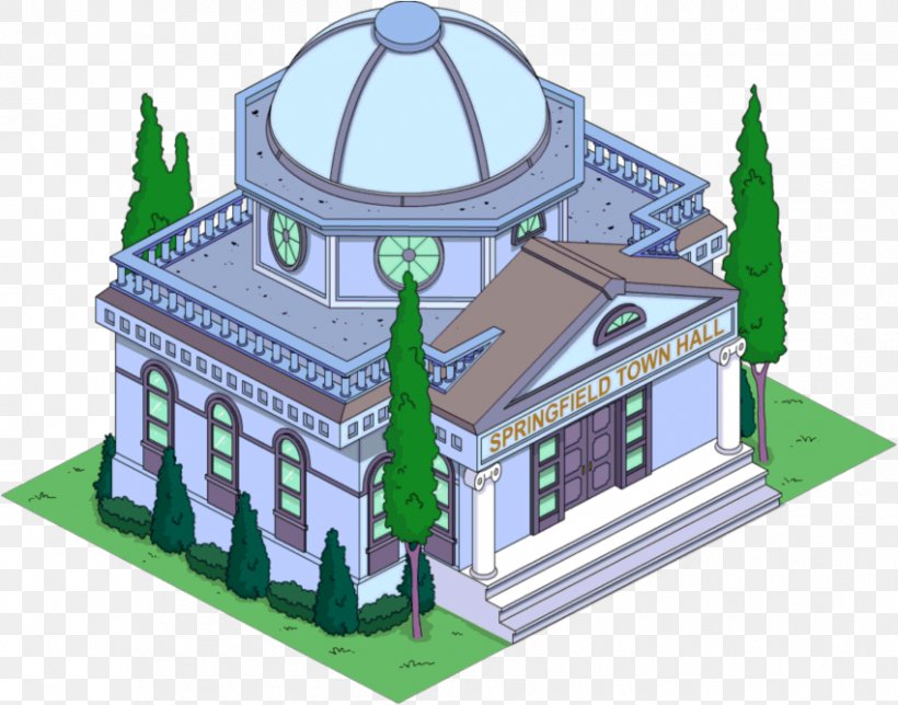 The Simpsons: Tapped Out Marge Simpson Springfield St Kilda Town Hall YouTube, PNG, 850x668px, Simpsons Tapped Out, Architecture, Building, City Hall, Elevation Download Free