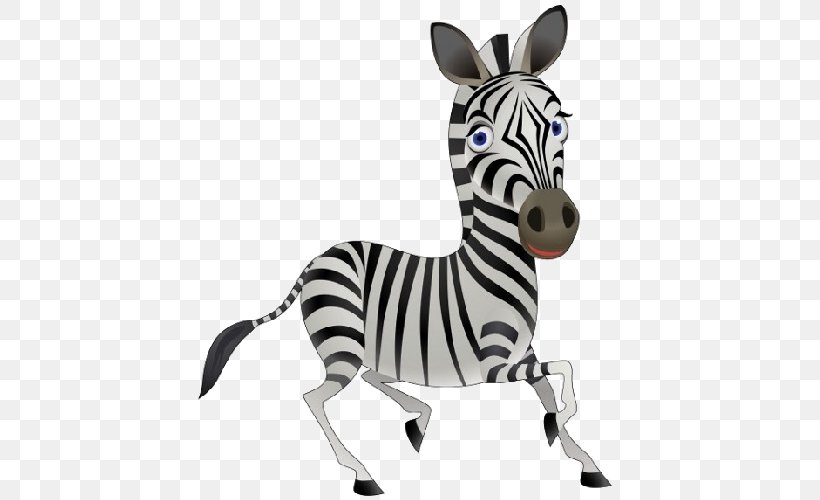 Cartoon Zebra Clip Art, PNG, 500x500px, Cartoon, Animal Figure, Animation, Cuteness, Drawing Download Free