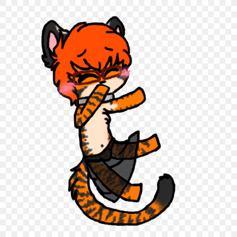 Cat Tiger Dog Character Clip Art, PNG, 1024x1024px, Cat, Artwork, Big Cats, Canidae, Carnivoran Download Free