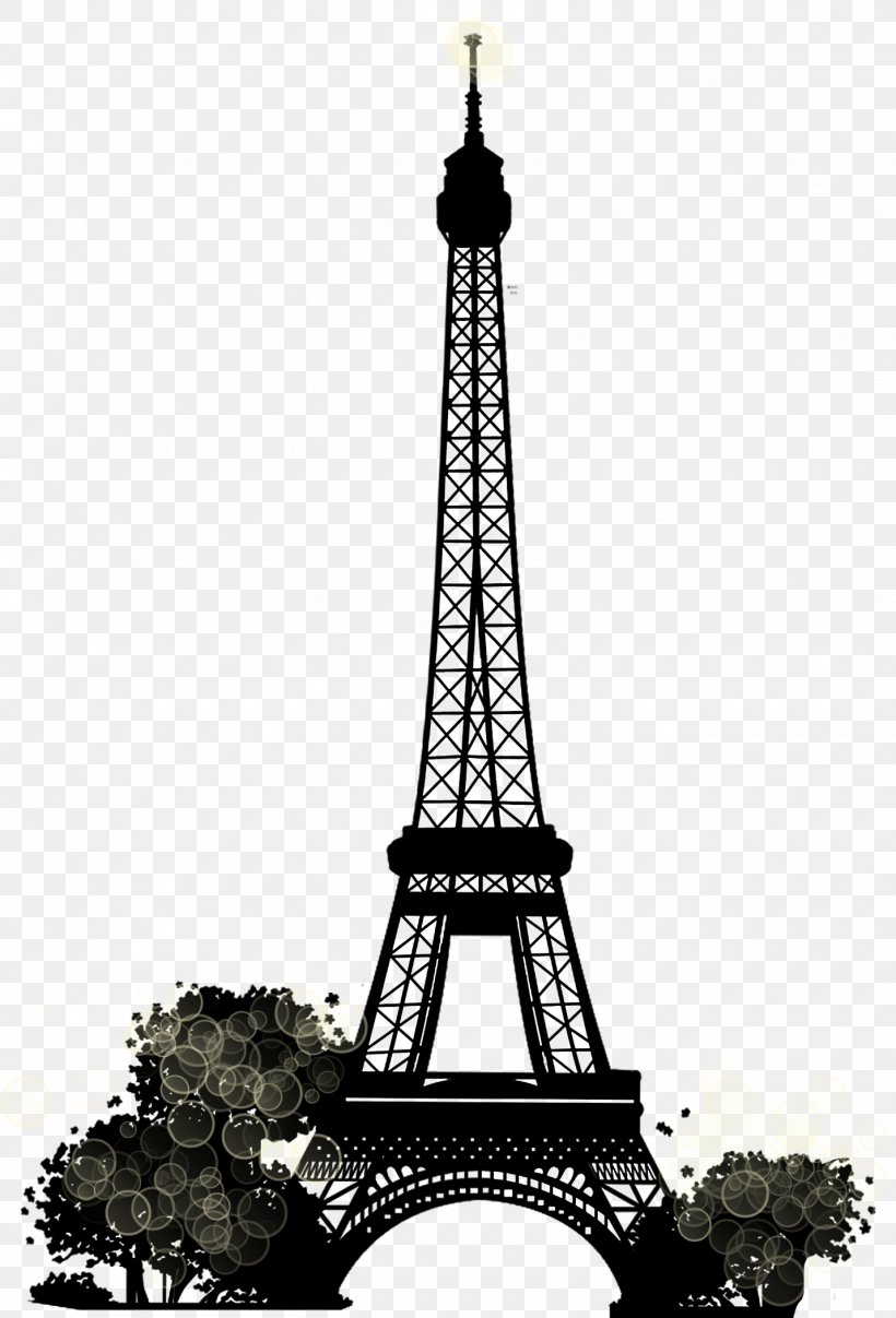 Eiffel Tower Landmark Clip Art, PNG, 1430x2106px, Eiffel Tower, Black And White, Building, Landmark, Monochrome Download Free