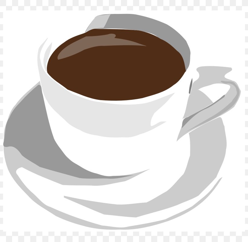 Coffee Cup Espresso Cafe Clip Art, PNG, 800x800px, Coffee, Black Drink, Cafe, Caffeine, Chocolate Download Free