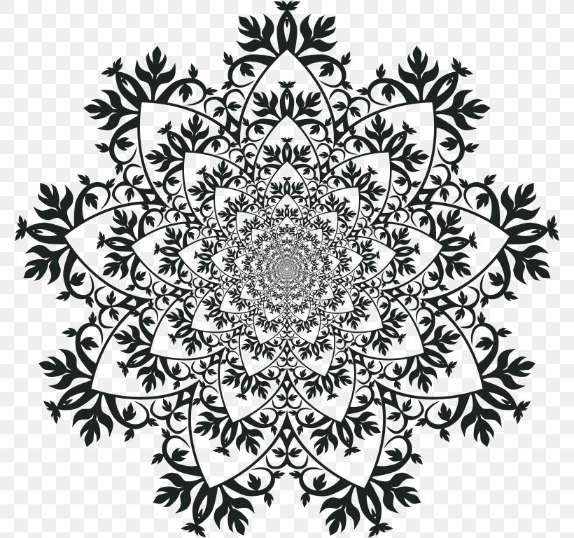 Ornament Sacred Geometry Picture Frames Mandala Coloring Book, PNG, 778x768px, Ornament, Abstract Art, Art, Black, Black And White Download Free