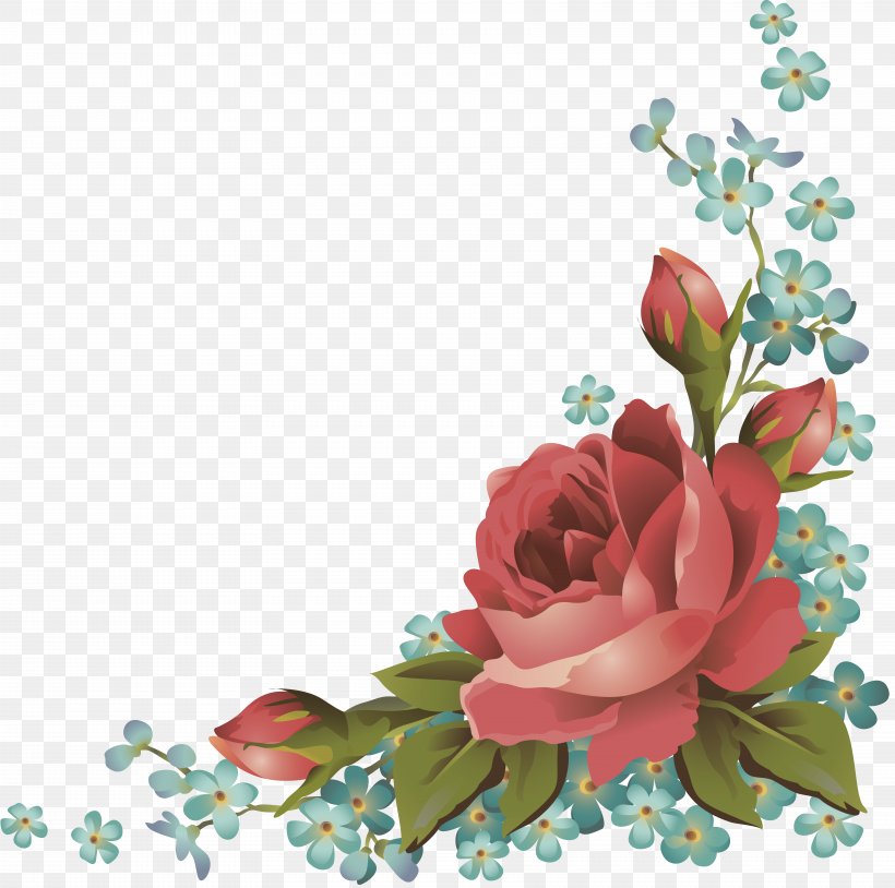 Rose Clip Art, PNG, 6847x6797px, Rose, Art, Blossom, Cut Flowers, Decoupage Download Free