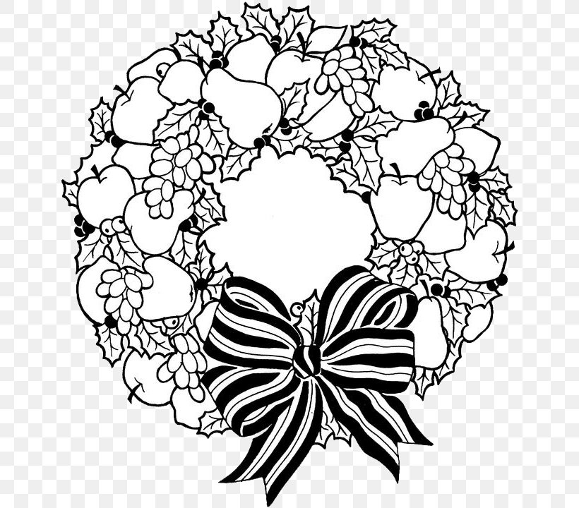 Christmas Wreaths Coloring Book Christmas Day Christmas Coloring Pages, PNG, 651x720px, Christmas Wreaths, Advent, Advent Wreath, Area, Artwork Download Free