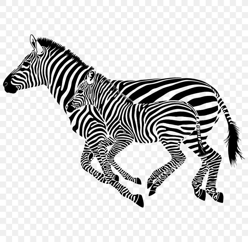 Horse Zebra Wall Decal Sticker, PNG, 800x800px, Horse, Animal Figure, Barcode, Big Cats, Black And White Download Free