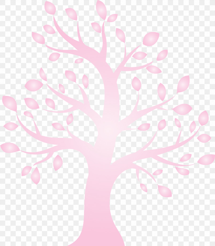 Pink Tree Branch Leaf Plant, PNG, 2625x3000px, Cartoon Tree, Abstract Tree, Branch, Flower, Leaf Download Free
