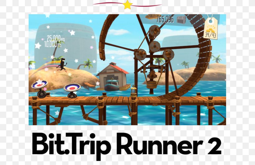 Runner2 Bit.Trip Runner Runner3 Xbox 360 Video Game, PNG, 636x532px, Bittrip Runner, Amusement Park, Bittrip, Choice Provisions, Indie Download Free