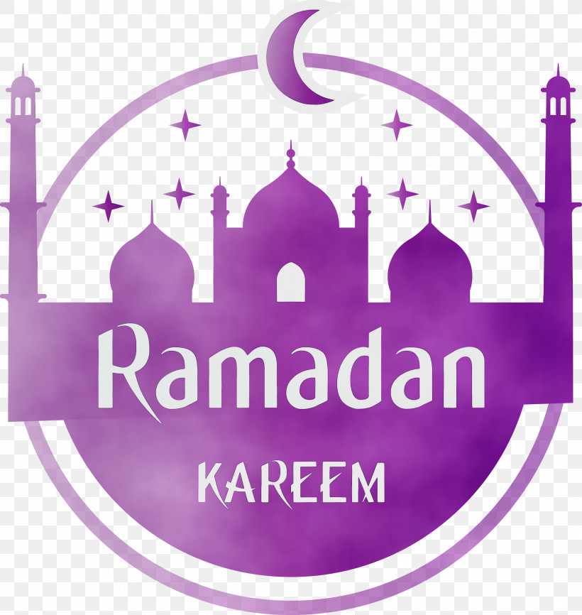 Violet Purple Logo Label Magenta, PNG, 2840x3000px, Ramadan Kareem, Label, Logo, Magenta, Paint Download Free