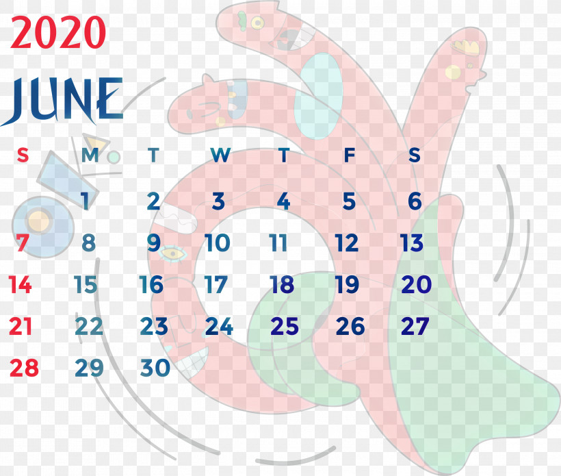 June 2020 Printable Calendar June 2020 Calendar 2020 Calendar, PNG, 3000x2543px, 2020 Calendar, June 2020 Printable Calendar, Area, Behavior, Human Download Free