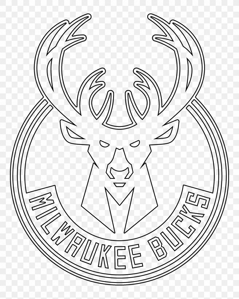 Milwaukee Bucks NBA Coloring Book San Antonio Spurs Golden State Warriors, PNG, 2400x3000px, Milwaukee Bucks, Antler, Artwork, Basketball, Black And White Download Free