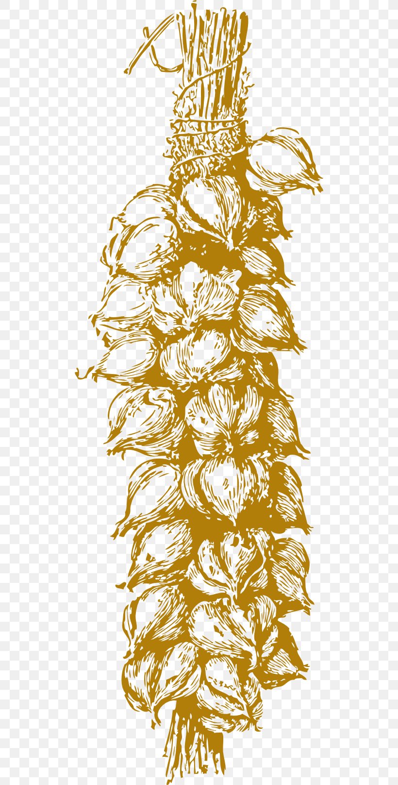 Garlic Bread Clove, PNG, 512x1616px, Garlic Bread, Black And White, Branch, Clove, Flora Download Free