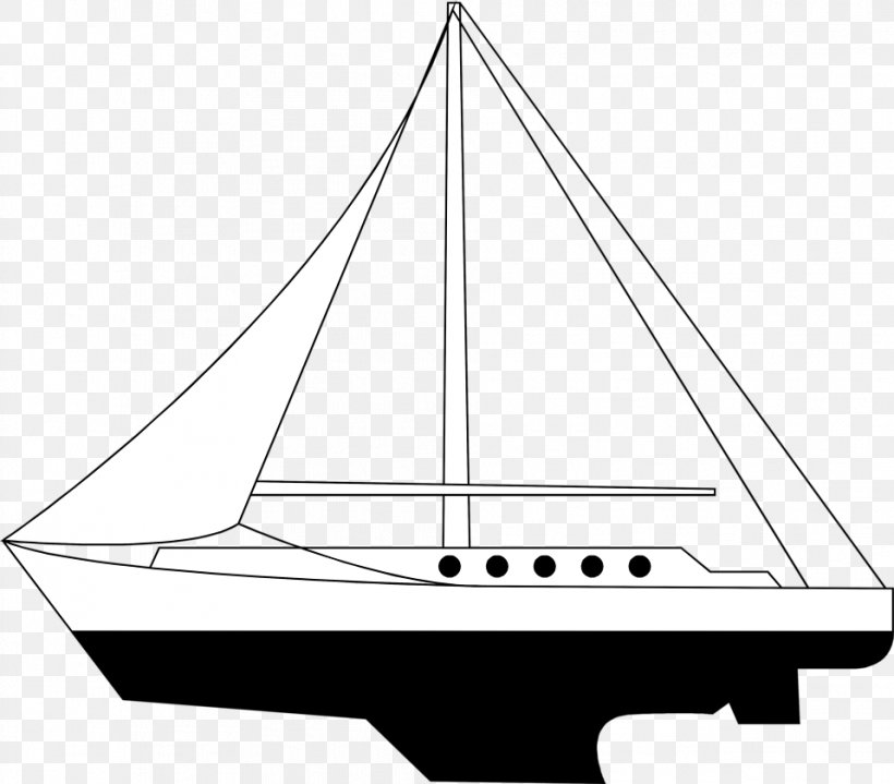 Sailboat Sailing Ship Clip Art, PNG, 958x841px, Sailboat, Baltimore Clipper, Black And White, Boat, Boating Download Free
