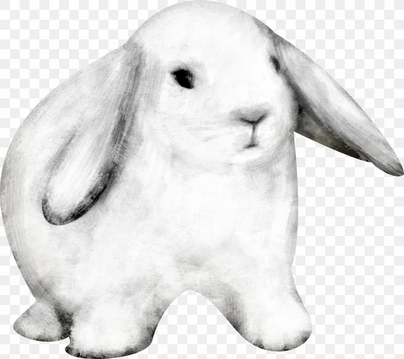 Domestic Rabbit Easter Bunny, PNG, 1207x1075px, Domestic Rabbit, Black And White, Digital Image, Drawing, Easter Download Free