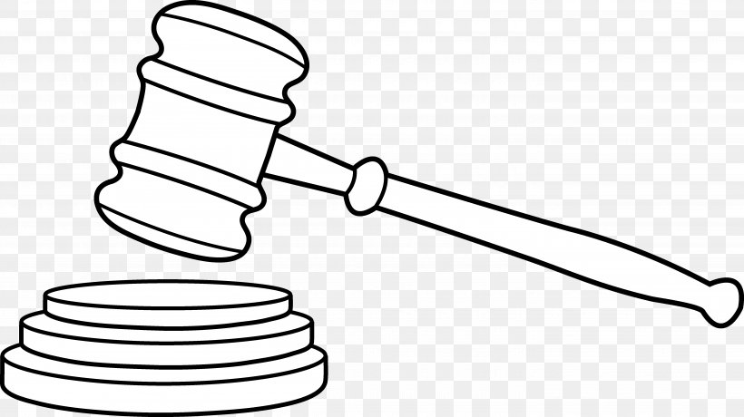 Gavel Judge Clip Art, PNG, 5565x3125px, Gavel, Area, Auction, Black And White, Cookware And Bakeware Download Free