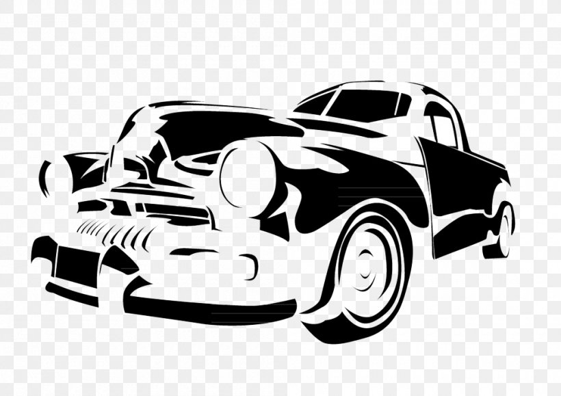 Vintage Car Stencil Illustration, PNG, 1000x707px, Car, Airbrush, Art, Auto Show, Automotive Design Download Free