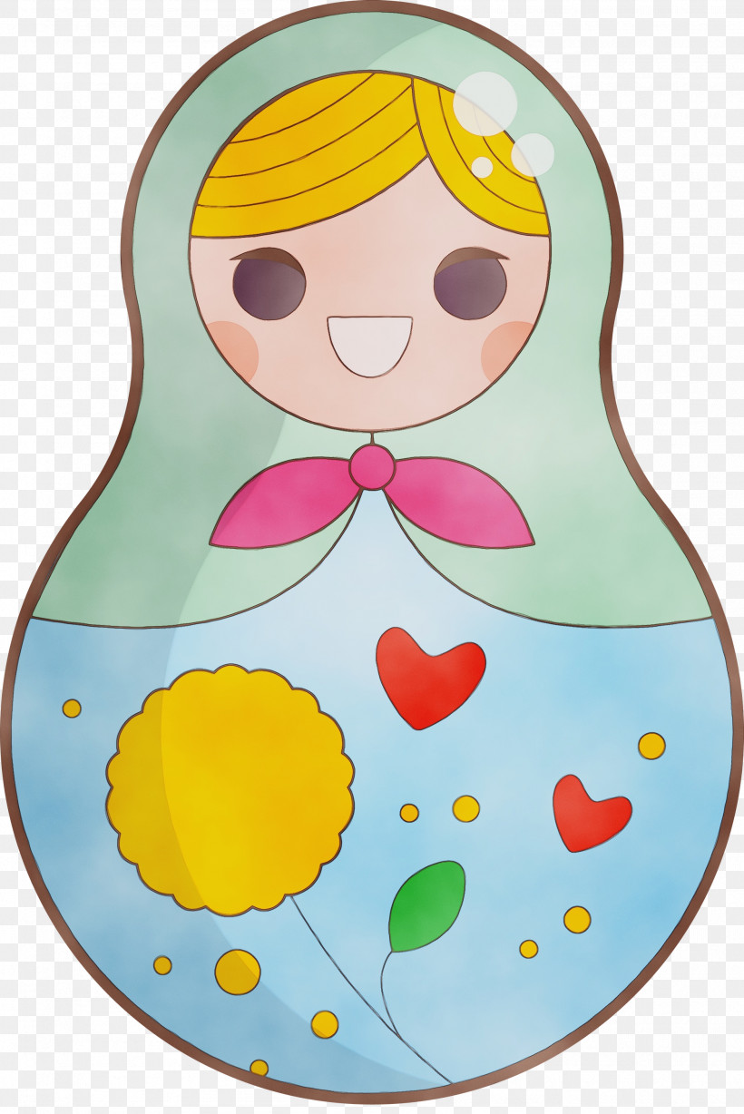 Yellow Infant, PNG, 2003x3000px, Colorful Russian Doll, Infant, Paint, Watercolor, Wet Ink Download Free