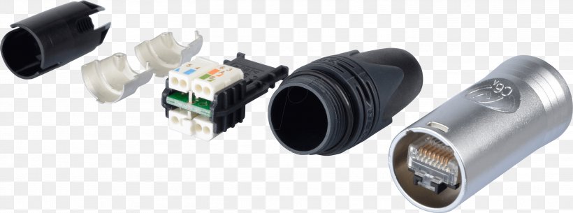 EtherCON Electrical Connector Câble Catégorie 6a Neutrik RJ-45, PNG, 2939x1095px, Ethercon, Auto Part, Electrical Cable, Electrical Connector, Ethernet Download Free