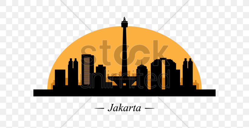 Jakarta Silhouette Clip Art, PNG, 600x424px, Jakarta, City, Landmark, Logo, Metropolis Download Free