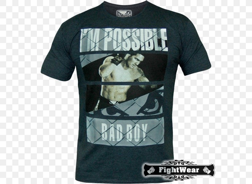 T-shirt Bad Boy Sleeve Mixed Martial Arts Clothing, PNG, 600x600px, Tshirt, Active Shirt, Bad Boy, Black, Brand Download Free