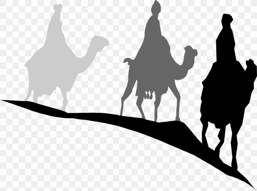 Biblical Magi Christmas Nativity Scene Craft Clip Art, PNG, 1280x954px, Biblical Magi, Art, Black And White, Camel, Camel Like Mammal Download Free