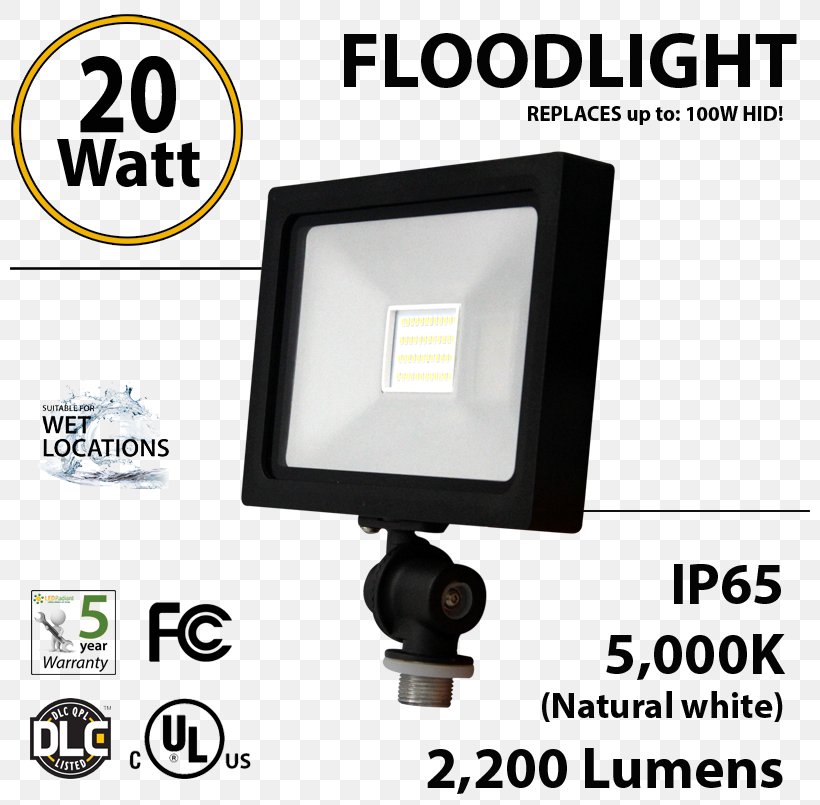 Floodlight LED Lamp Lighting Light-emitting Diode, PNG, 800x805px, Light, Brand, Floodlight, Highintensity Discharge Lamp, Incandescent Light Bulb Download Free