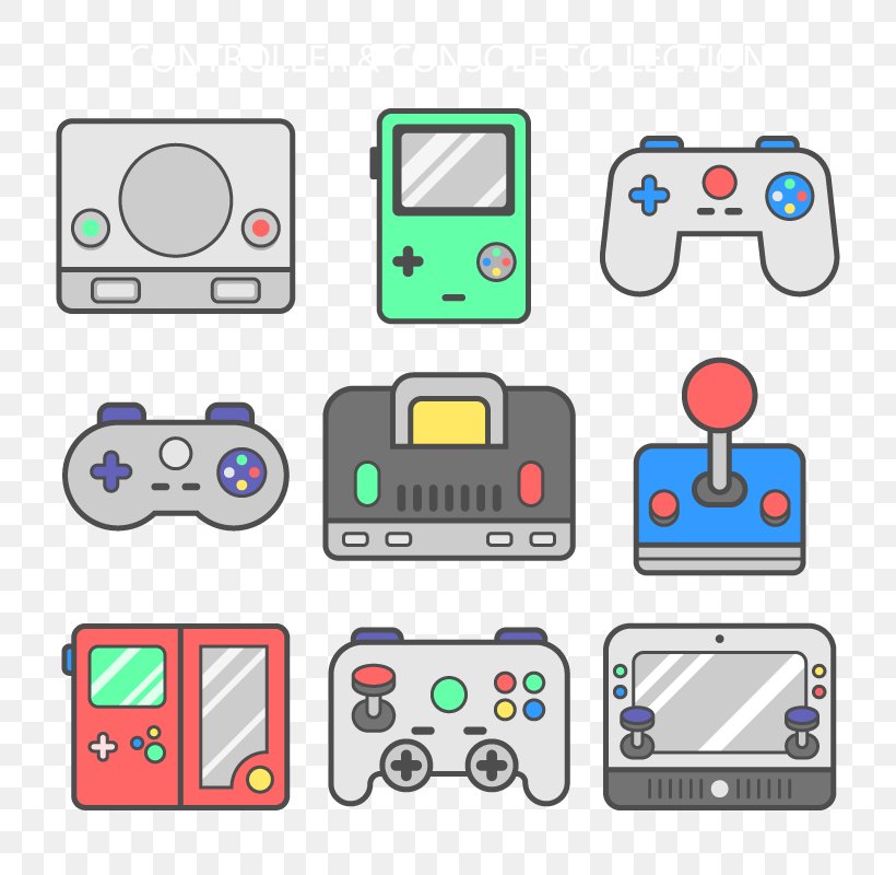 Joystick Game Controller Video Game Download Icon, PNG, 800x800px, Joystick, Area, Clip Art, Computer Icon, Electronic Device Download Free
