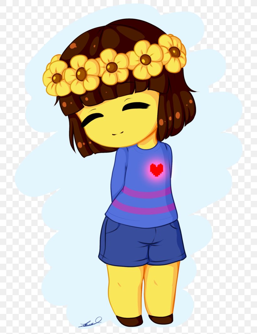 Undertale Flowey Flower, PNG, 750x1064px, Watercolor, Cartoon, Flower, Frame, Heart Download Free