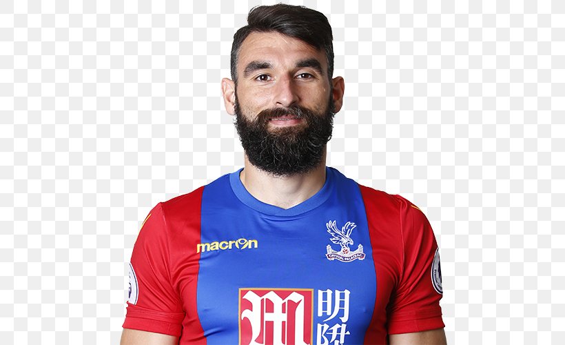 Mile Jedinak Crystal Palace F.C. T-shirt 2016–17 Premier League Tracksuit, PNG, 500x500px, Crystal Palace Fc, Beard, Chin, Clothing Sizes, Facial Hair Download Free