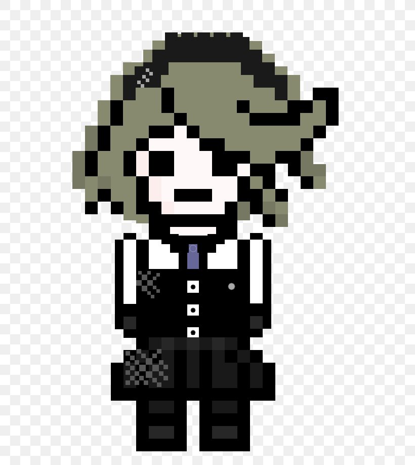 Danganronpa V3: Killing Harmony Pixel Art Sprite, PNG, 604x918px, Danganronpa V3 Killing Harmony, Art, Bit, Black, Black And White Download Free