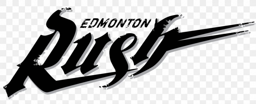 Edmonton Rush Northlands Coliseum National Lacrosse League Logo, PNG, 1280x519px, Edmonton Rush, Black And White, Brand, Calgary Roughnecks, Colorado Mammoth Download Free