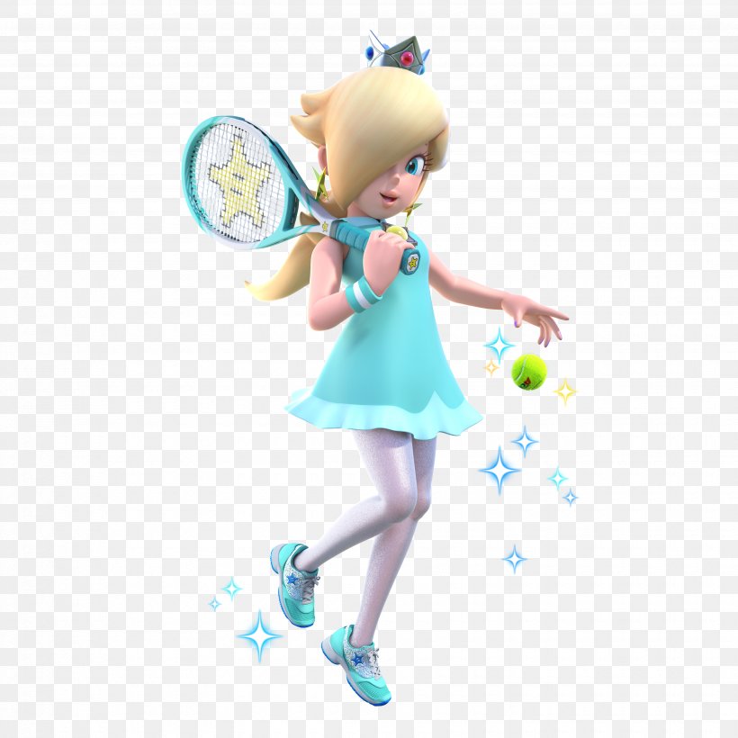 Mario Tennis Aces Rosalina Princess Peach Super Mario Galaxy, PNG, 3500x3500px, Mario Tennis Aces, Doll, Fairy, Fictional Character, Figurine Download Free