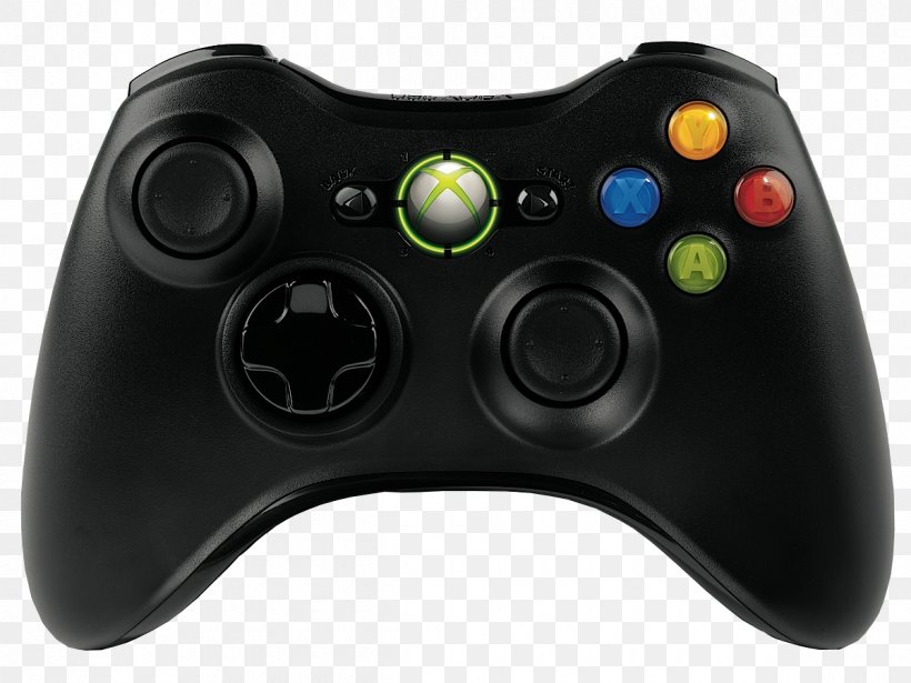 Black Xbox 360 Controller Game Controller Video Game Console, PNG, 1200x900px, Black, All Xbox Accessory, Electronic Device, Gadget, Game Controller Download Free