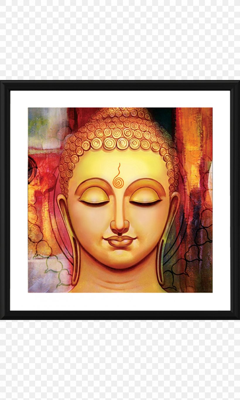 Buddhism Oil Painting Canvas Art, PNG, 900x1500px, Buddhism, Art, Buddharupa, Buddhist Art, Canvas Download Free