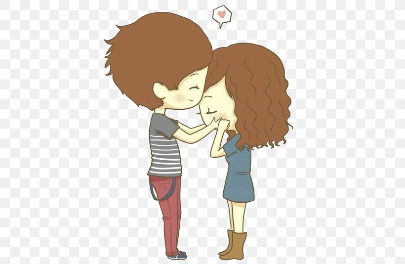 Drawing Image Couple Cartoon Illustration, PNG, 500x534px, Watercolor, Cartoon, Flower, Frame, Heart Download Free