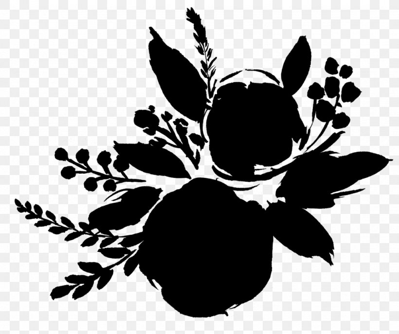Flowering Plant Fruit Pattern Silhouette, PNG, 1024x858px, Flower, Berry, Blackandwhite, Botany, Branch Download Free