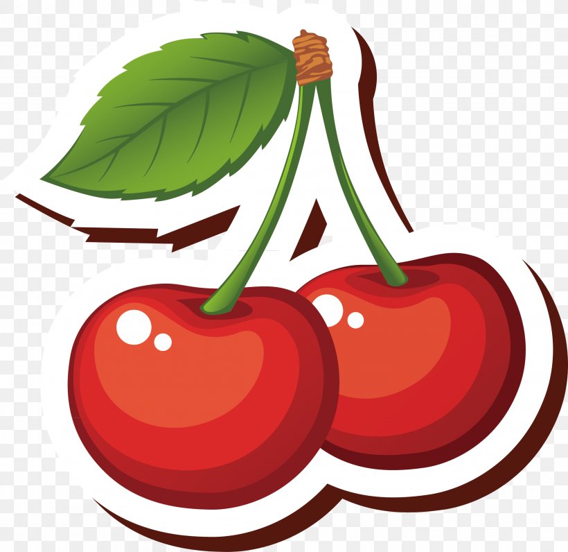 Cherry Cartoon Clip Art, PNG, 2305x2240px, Cherry, Apple, Cartoon, Diet Food, Drawing Download Free