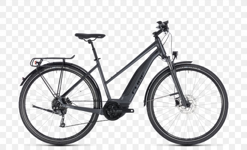 Electric Bicycle Hybrid Vehicle Cube Bikes CUBE Touring Hybrid One 500 (2018), PNG, 2500x1525px, 2018, 2019, Electric Bicycle, Allterrain Vehicle, Automotive Exterior Download Free