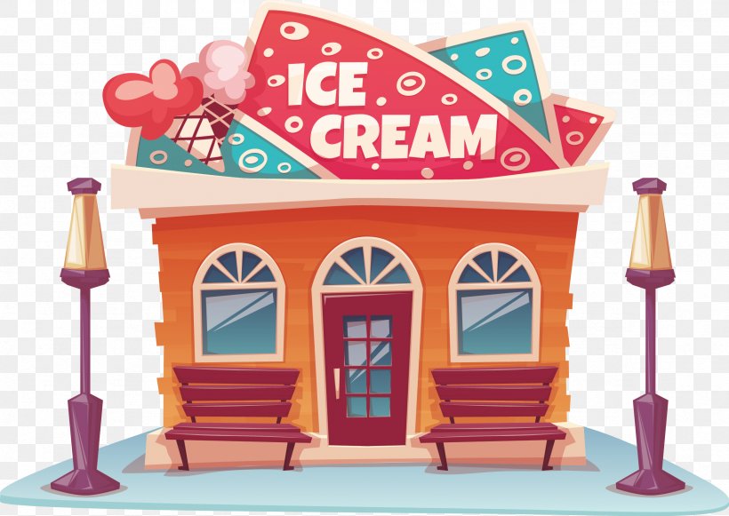 Ice Cream Cone Ice Cream Parlor, PNG, 2359x1672px, Ice Cream, Cafe, Cream, Flavor, Ice Cream Cone Download Free