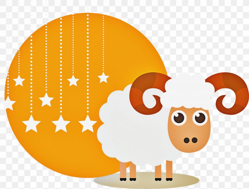 Orange, PNG, 3000x2281px, Cartoon, Orange, Sheep Download Free