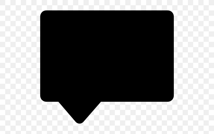 Speech Balloon Text Bubble Message, PNG, 512x512px, Speech Balloon, Black, Bubble, Message, Rectangle Download Free