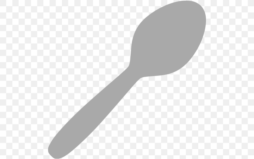 Spoon Line Font, PNG, 512x512px, Spoon, Black And White, Cutlery, Kitchen Utensil, White Download Free