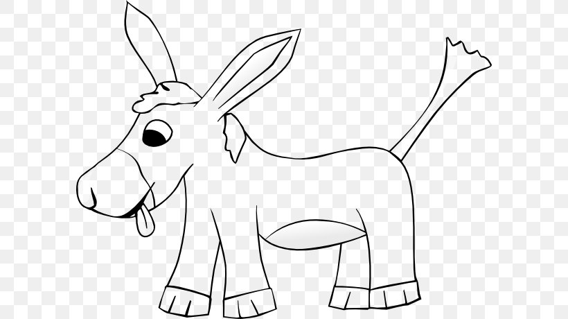 Donkey Clip Art Image Drawing Coloring Book, PNG, 600x460px, Watercolor, Cartoon, Flower, Frame, Heart Download Free