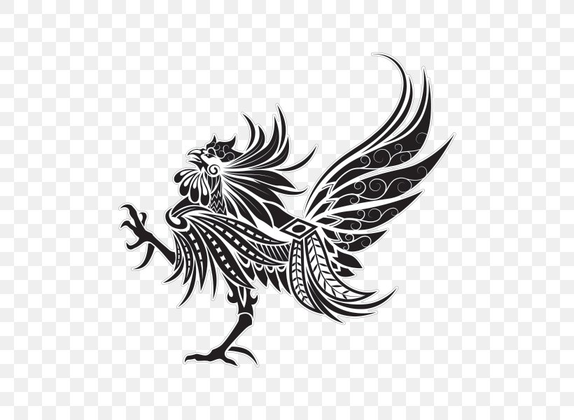Cockfight Gamecock Chicken Rooster Logo, PNG, 600x600px, Cockfight, Beak, Bird, Bird Of Prey, Black And White Download Free