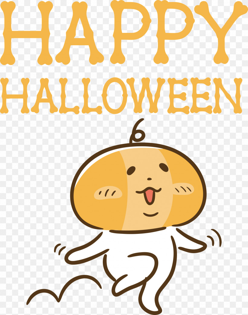 Happy Halloween, PNG, 2356x3000px, Happy Halloween, Behavior, Biology, Cartoon, Happiness Download Free